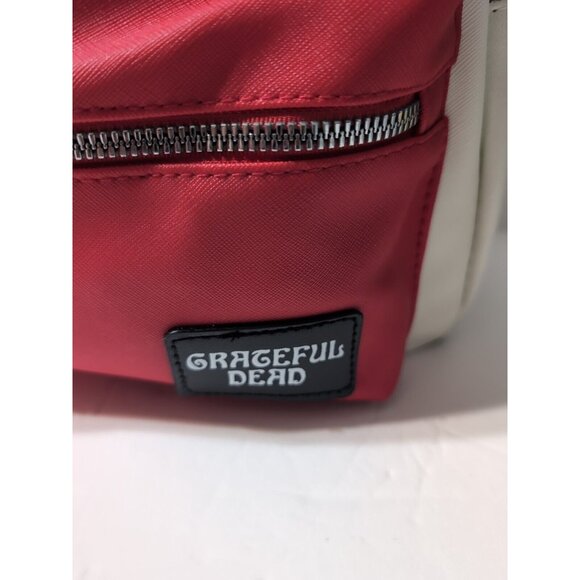 Grateful Dead Mini Backpack White/Red Straps Dancing Bears Pattern & Logo NWT - Picture 5 of 12